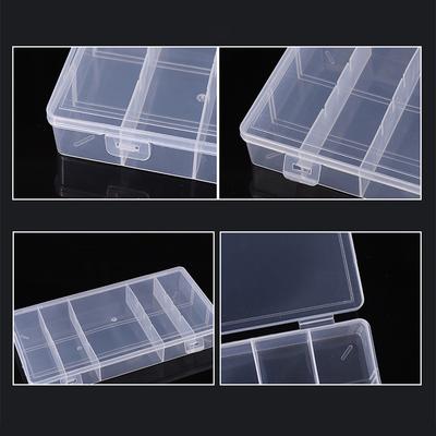 5-Grid Classification Storage Box Plastic Earrings Jewelry Extension Display Eyelash Extension Holder Storage Box For Individual