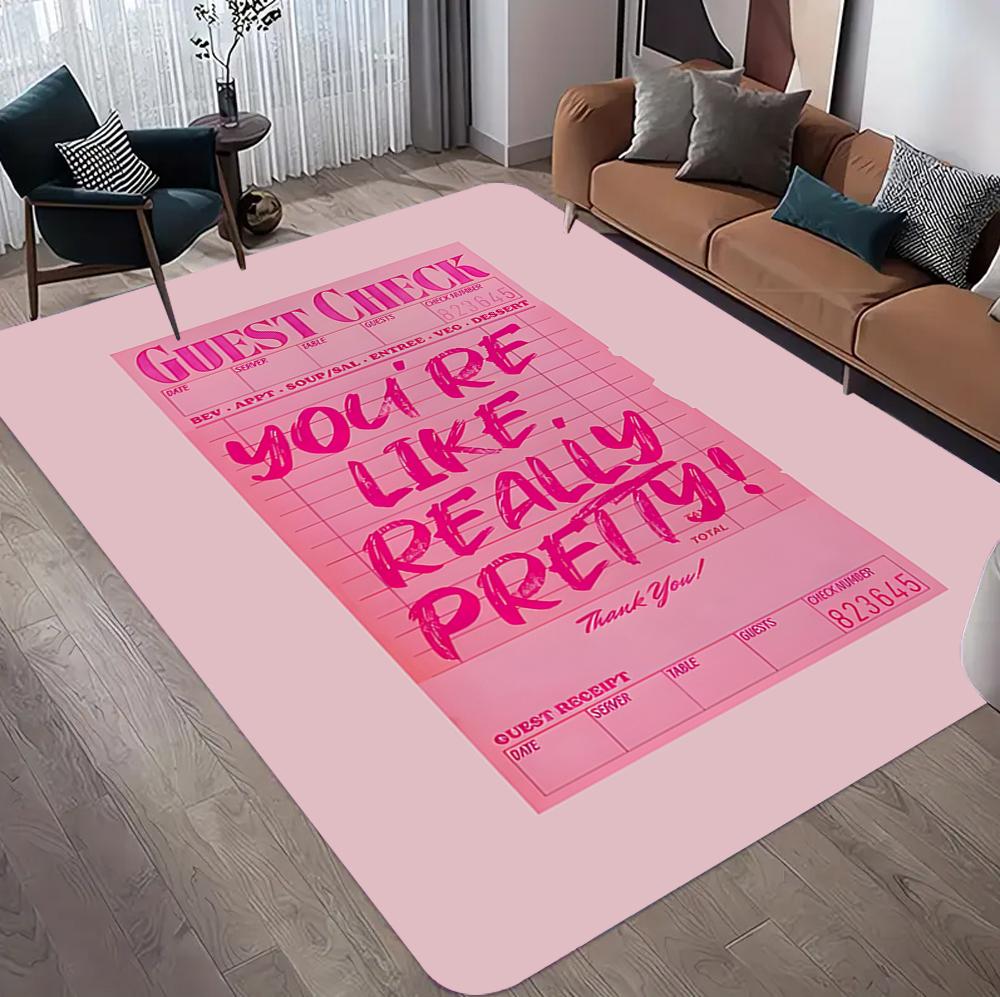 Tappeto da città rosa per decorazioni per la camera delle ragazze Gioco di campagna Tappetino da gioco per bambini Tappeto da soggiorno per asilo nido