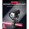 Motorrad Mini Fahrlicht Scheinwerfer Universal Dreifarbige ATV Roller für Zusatzscheinwerfer Lampe Moto Nebelscheinwerfer Zubehör