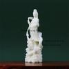 1pc Ivory Fruit Powder Guanyin Ornament Yulong Guanyin Statue Living Room Desktop Decoration Feng Shui Ornaments Home Decoration