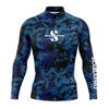 SCUBA Pánské dlouhý rukáv Rash Guard UPF 50 Surfing Potápění Plavky Rozdělený Sluneční oblek