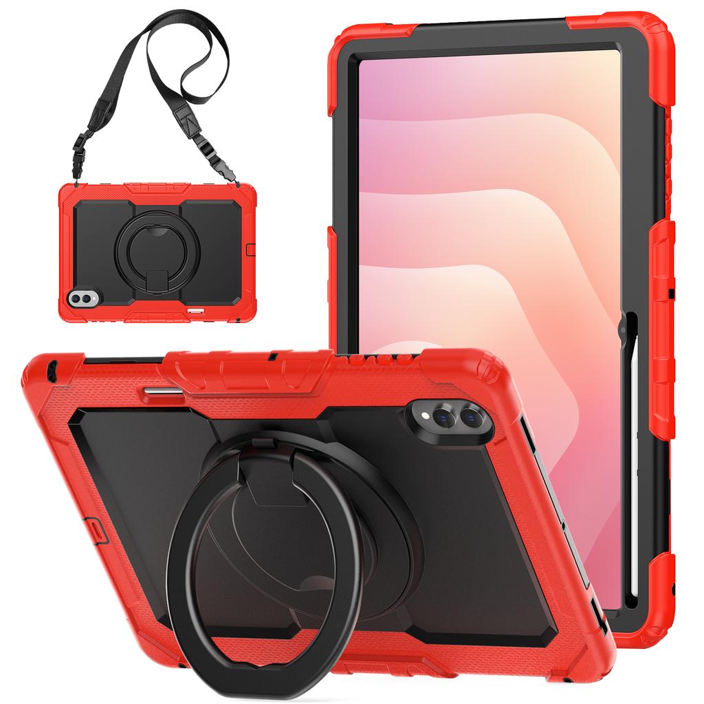 360 Rotating Handle Grip Case For Samsung Galaxy Tab S11 Ultra 2025 14.6" SM-X930 X936 Rugged Stand Cover With Shoulder Strap
