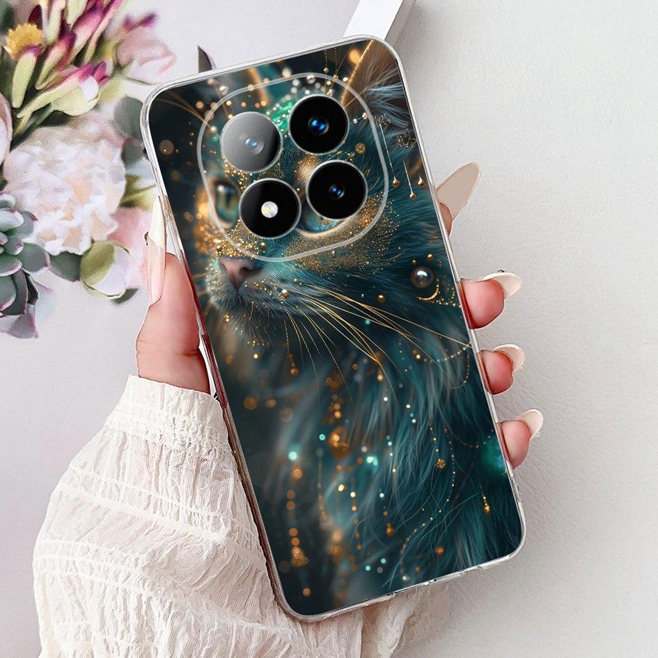 For Phone Case Xiaomi Redmi Note 14 Pro Plus Cover Cool Lion Marble Soft Silicone Funda on Redmi Note 14 Pro 5G Shockproof Coque