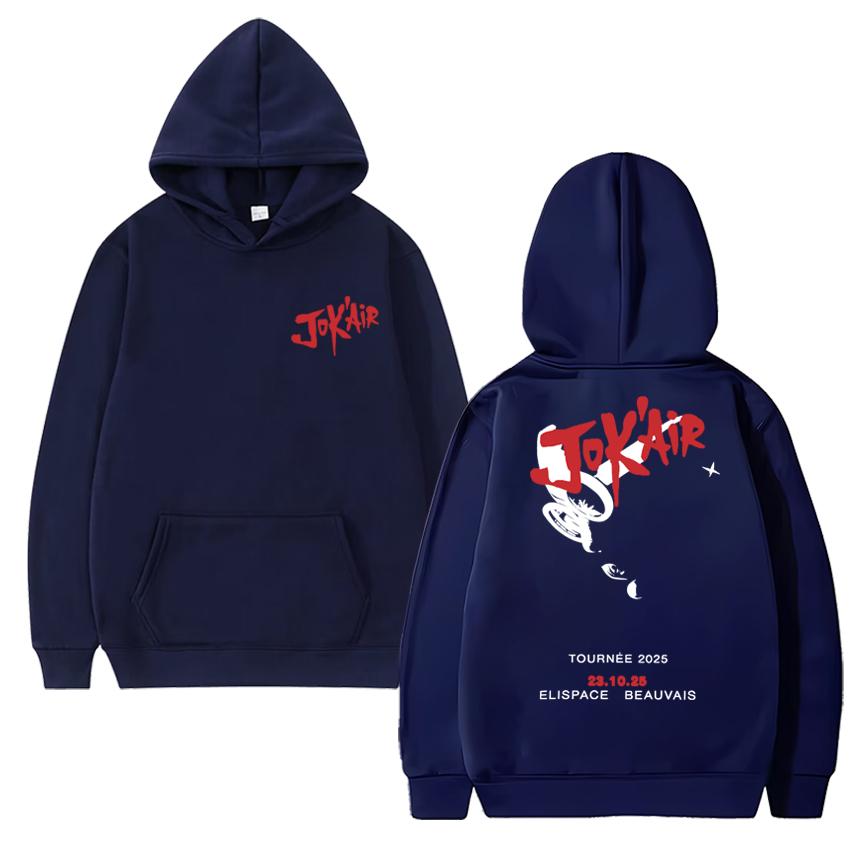 

2025 Rapper Jok air Melvin De Paris Album Double Sided printed streetwear Men women hip hop punk pullover Unisex Fleece Hoodie 3XL