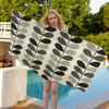 Orla Kiely Blatt Blume Badetuch Mikrofaser Weich Wasserabsorbierend Atmungsaktiv Für Mädchen Kinder Dekorative Cartoon Strandtuch