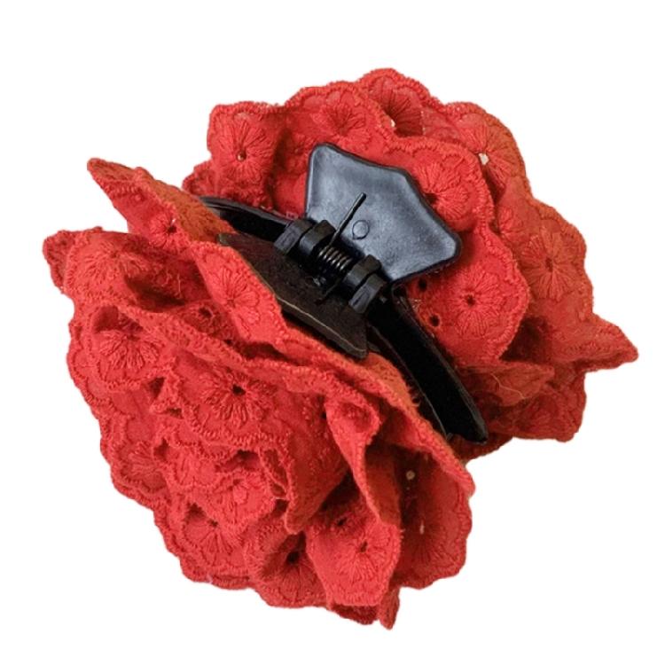 Spring Hair Barrettes Lace Flower Claw Clip Hair Clip Lady Hair Shaping Tool