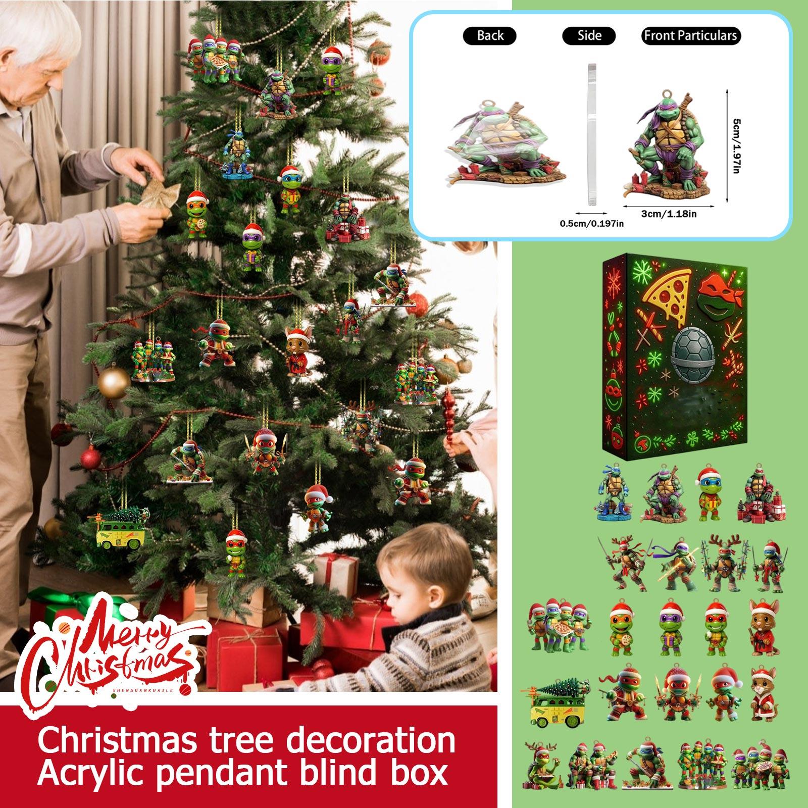 

1 шт. 2D Рождественский подарок Календарь прибытия Фестиваля Украшение Рождественской елки Акриловая подвеска One Size