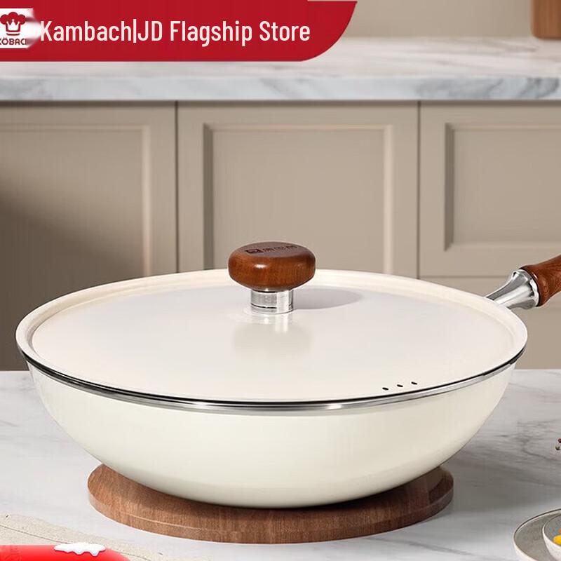 KOBACH Titanium Non-Coated Enamel Wok