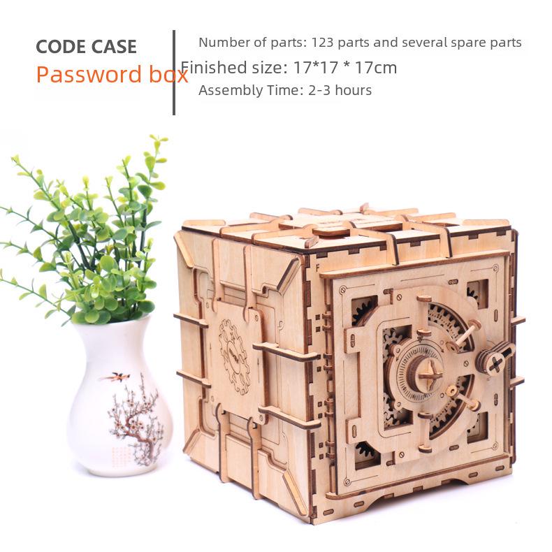 Children's 3D Wooden Perpetual Calendar Puzzle - DIY Mechanical Gear Assembly Model