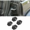 4x Car Door Lock Cover Buckle Trim Bezel For Jeep Wrangler JL JT Carbon Fiber
