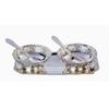 German Silver Brass Round Bowl Sets with Tray and Spoon with Royal Royal Luxury Velvet Box