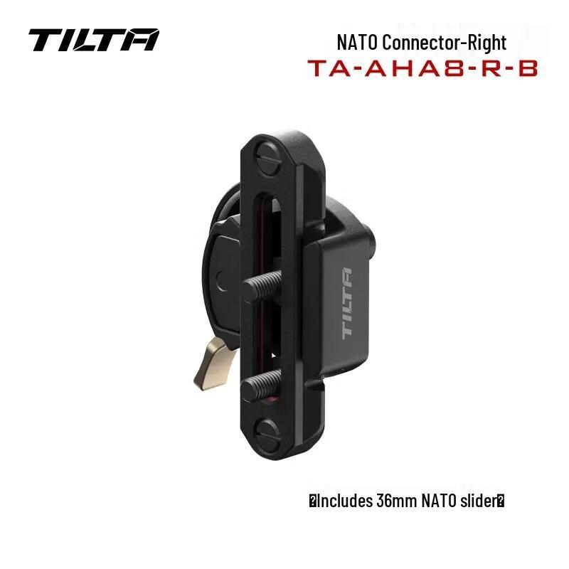 TILTA Right-Side Wooden Handle with NATO Rail for Camera Cages