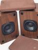 3-Inch Neodymium Magnet Full-Range Speaker with 13mm Brown Cloth Grille & 9mm Wood Grain Cabinet