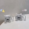 Bear Cute Transparent Earphone Case Creative Handmade Acrylic Airpods 1 Generation/2 Generation/3 Generation Universal