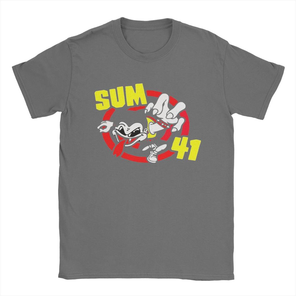 Band Sum 41 Herren T-Shirt SUM41 Punk Humor T-Shirt Kurzarm Rundhals T-Shirts Reine Baumwolle Party Kleidung