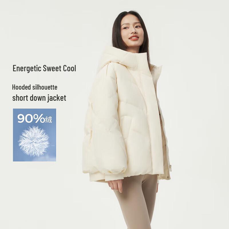 Tanboer Women's Short Hooded 90% Down Jacket TB233382