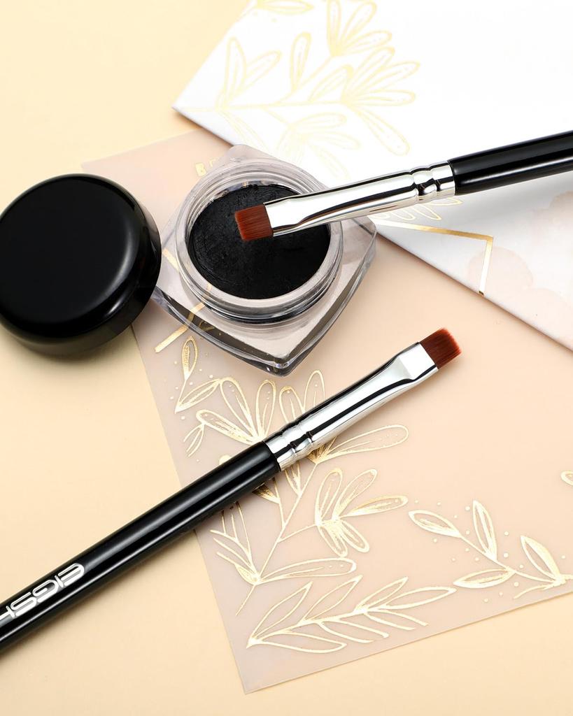 EIGSHOW Eyeliner Flat Eyeliner Brush Concealer Eyeshadow Brush Gel Liquid Cream Brush, (E808)