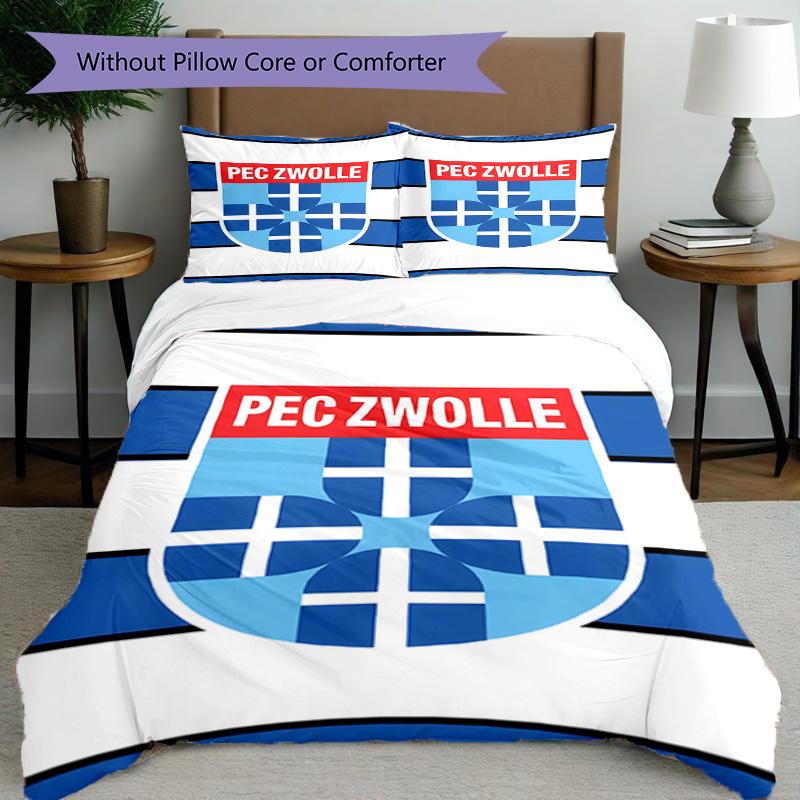 3pcs Duvet Cover Set (1*Duvet Cover + 2*Pillowcase, Without Core), PEC Zwolle Print Bedding Set, Bedroom Decor, All‑Season, Birthday Gift