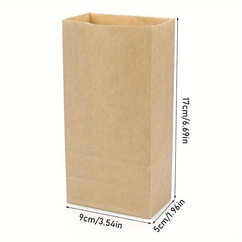 100 Stück Mini Kraftpapier Geschenktüten für Hochzeiten, Geburtstage & Geschenkverpackungen, Event-Gastgeschenktüten | Schlichtes Design | Kraftpapierbeutel