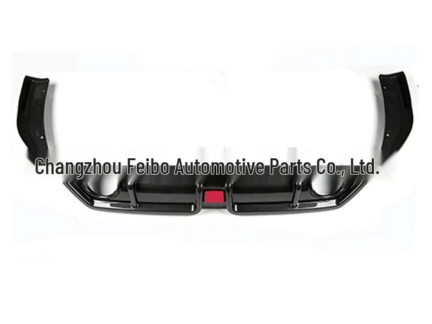 Tenth Gen Civic Exhaust Pipe Spoiler with Lights & Carbon Fiber Front Lip Body Kit