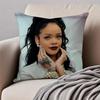 Bold RB Barbadian Singer RRihanna Cushion Cover Pillowcase Antidustmite Invisible Zipper Short Plush Sofa Cushion