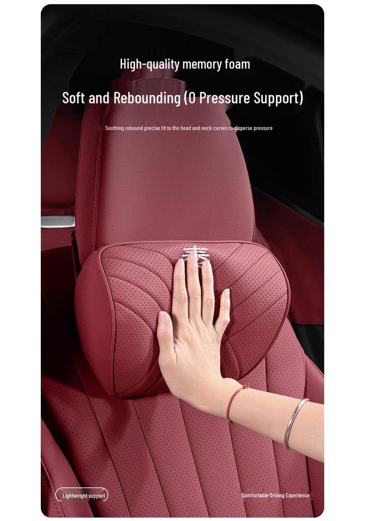 BYD Qin L Car Neck and Lumbar Support Pillow for Sports Seat