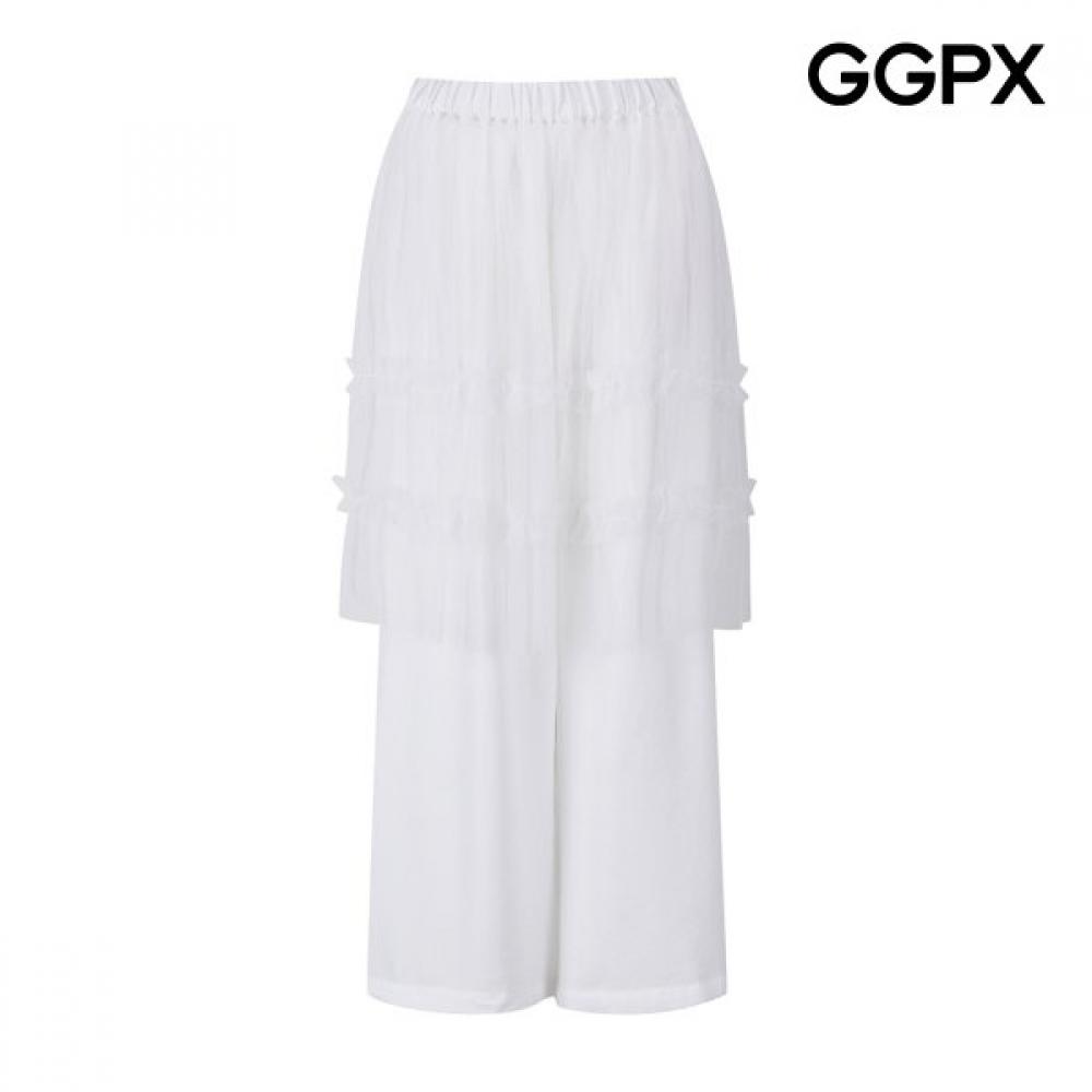 Ggpx New York Lace Skirt Layered Banding Pants Gq6pt021f Grey/F