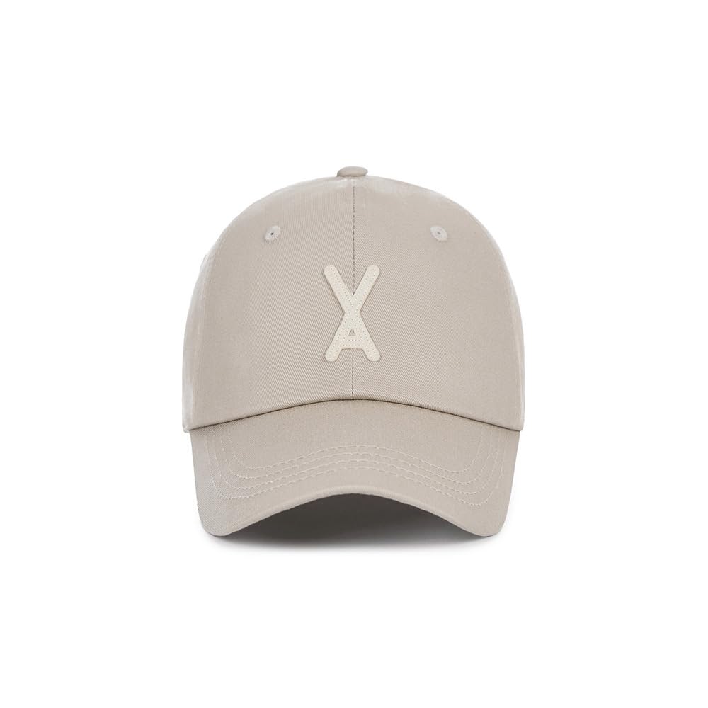 VA Applique Over Fit Ball Cap Beige