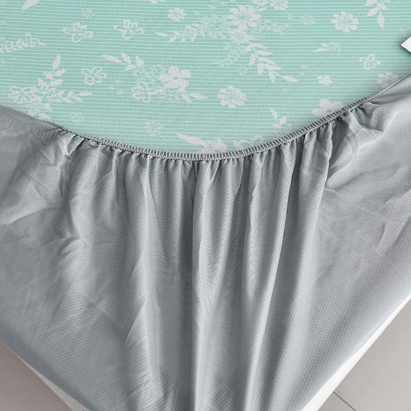 Summer Ice Silk Small Jacquard Mattress Three-piece Set Cool Ice Silk Mat Mattress Fully Enclosed Protective Cover Air Conditioner Mat Bedspread