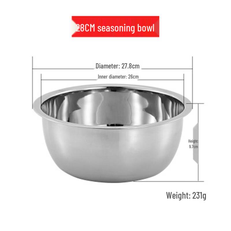 Stainless Steel Multi-Purpose Kitchen Bowl