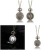 Pocket Watches Personalized Necklace Chain Watches Gift For Birthday Anniversary Men Women Vintage Pocket Watch With Chain