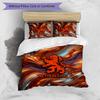 Netherlands Football Printed Bedding 3 Piece Set Cozy Breathable Bed Cover Set as Housewarming Holiday Gift