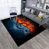 1Pc Musical symbols Printed circular carpet, home door mat, outdoor travel protection carpet A15