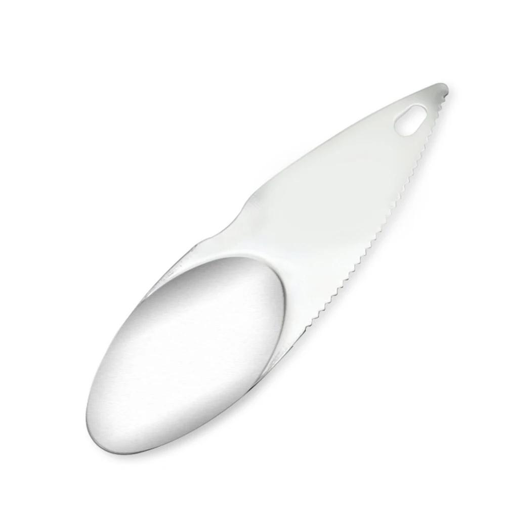 

Stainless Steel Kiwi Blade Kiwifruit Cut Spoon Peeling Dig Spoon Serrated Blade for Shop Kitchen Home Outdoor Gadgets