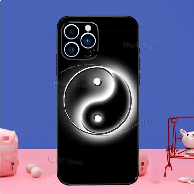 Yin Yang Black White Phone Case For iPhone Samsung Galaxy Redmi Xiaomi Oppo OnePlus Note S A 7 8 9 10 11 12 13 14 20 21 22 23 53 54 Pro Max Plus Ultra