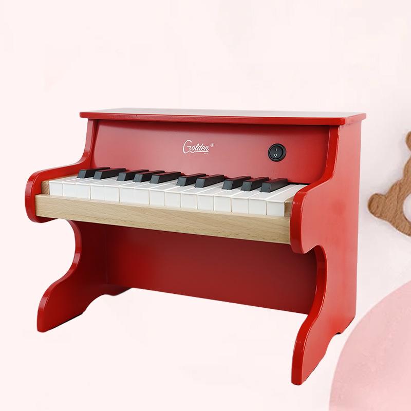 Wooden children's piano infant boy girl baby 18/25/37 key entry electronic keyboard can play parent-child birthday gift