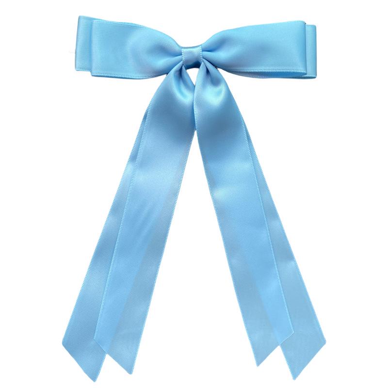 Glänzende Satinband-Schleife Haarspange - Elegantes Accessoire im Ballett-Stil