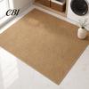 Low Saturated Bedroom Floor Mat Solid Color Area Rug, Rustic Living Room Minimalist Soft Rug with Anti-Slip Backing, Indoor Carpet for Tea Washable