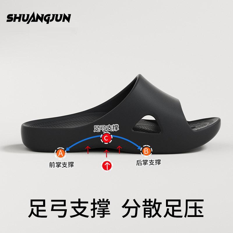 Arch support slippers home bathroom bath non-slip deodorant flat foot acupoint massage cool slippers