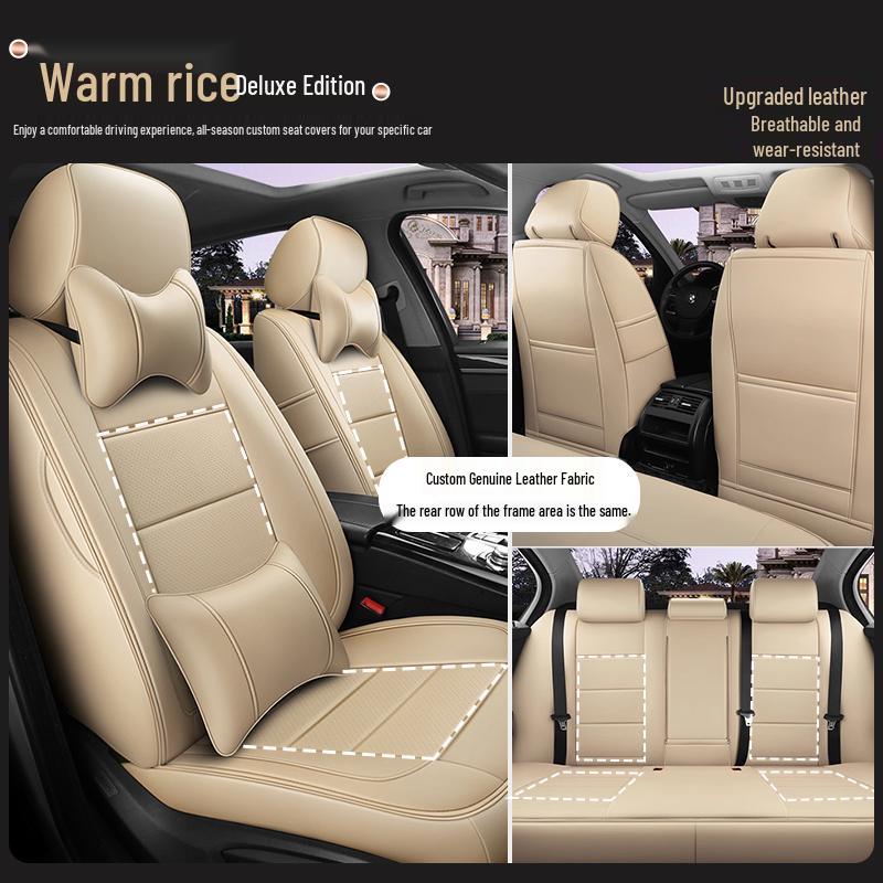 Custom-Made, All-Season, Thicker Car Seat Covers for New and Old Models, Full-Coverage