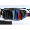 For BMW 5 Series 2018- ABS 3-Colors Front Bumper Mesh Grill Grille Strip 3X