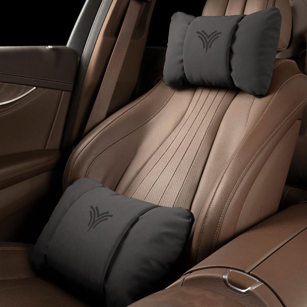 Fits Nezha Headrest & Lumbar Support: Car Neck Pillow & Backrest for Interior Upgrades.