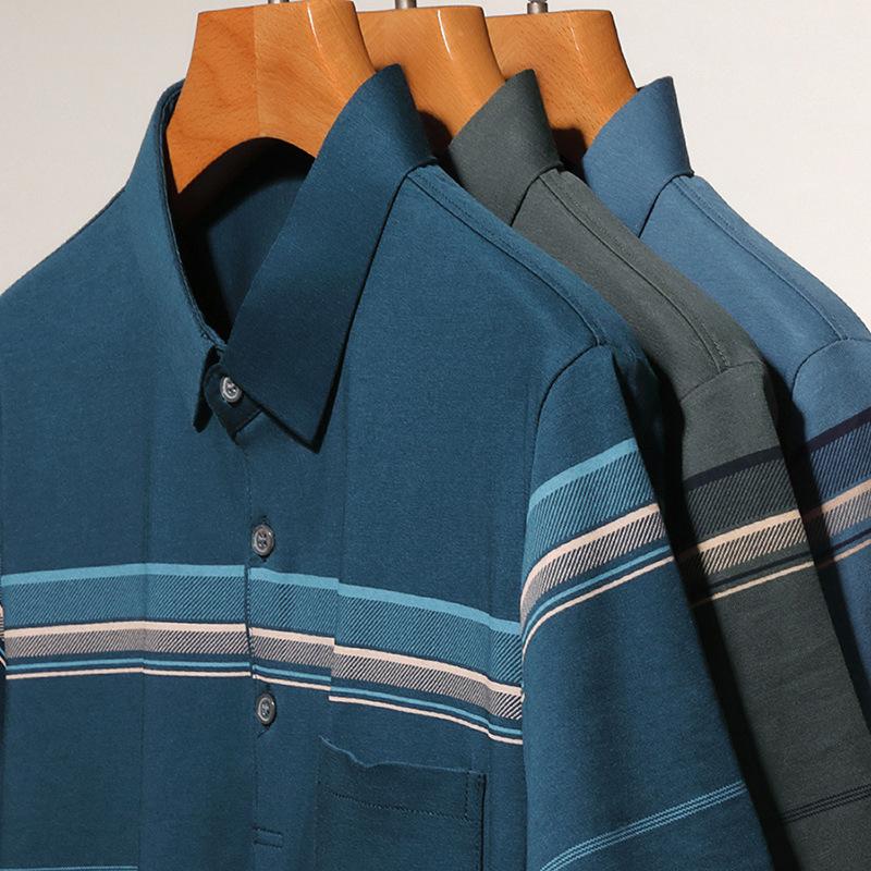 Pruhované tričko s krátkým rukávem, spodní tričko, polo oblečení