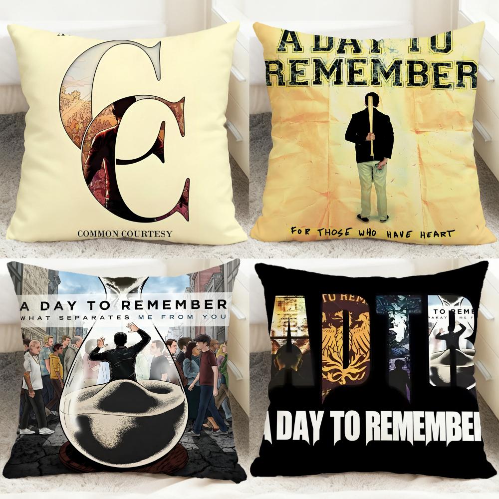 Hot Aa Day to Rememberful Cushion Cover Comfortable Reversible Pillow Cover Ideal for Car Sofa Bedroom Beyond