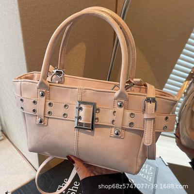 Large-capacity Bag Women's Spring and Summer Versatile 2025 New Simple Niche Shoulder Bag Commuter Bucket Bag