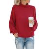 2026 Women's High Neck Loose Pullover Sweater - Autumn/Winter Plus Size European & American Style