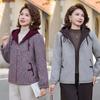 Women's Winter Warm Fleece Hooded Jacket Casual Loose Wool Top Jacket
