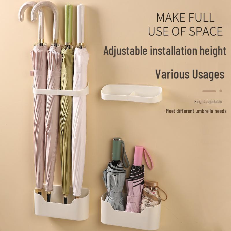 Wall-Mounted Umbrella Holder & Drain Rack