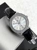 Pablo Raez Women's Quartz Rhinestone Watch with Leather Strap - Trendy & Versatile Gift