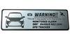 Honami Works <Small Size> Pre-MC SIENTA 170 Series Late Model Security Emblem 24-Hour Surveillance Dash Cam GPS Tracker Sticker